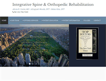 Tablet Screenshot of newyorkspinedoctor.com